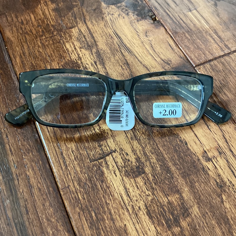 Corinne McCormack +2.00 Reader Glasses. NWT